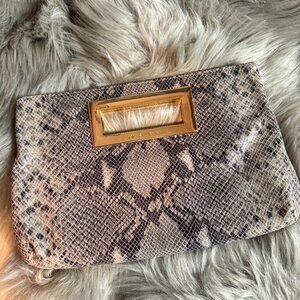 Michael Kors Snakeskin Clutch